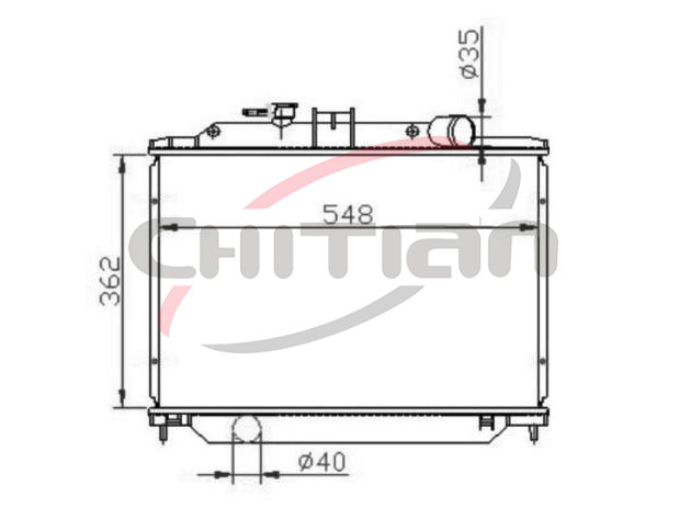 Radiator,Number:21410-VW000